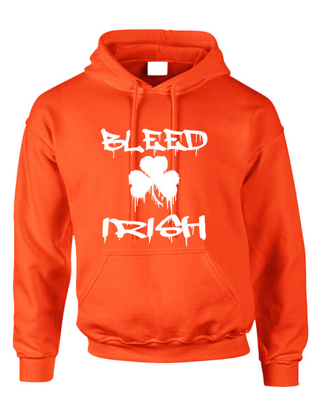 Adult Hoodie Bleed Irish St Patrick's Day Party Love Irish - ALLNTRENDSHOP - 2