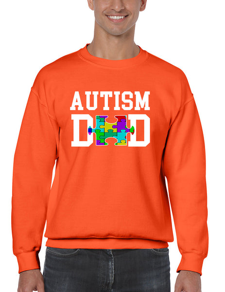 Men's Sweatshirt Autism Dad Proud Autistic Awareness Top