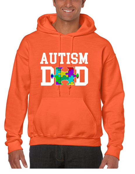 Men's Hoodie Autism Dad Proud Autistic Awareness Top