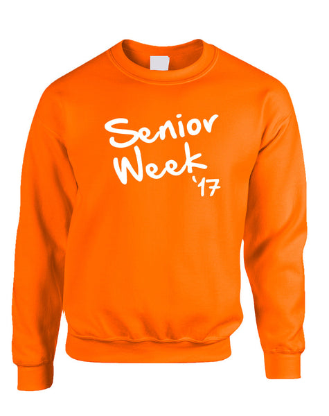 Adult Sweatshirt Senior Week 17 White Class Of 2017 Party