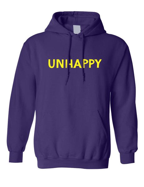 Adult Hoodie Unhappy Trendy Top Cool Sarcastic Funny Gift