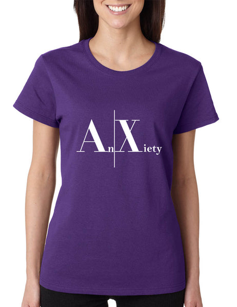 Women's T Shirt Anxiety An Xiety Shirt Trendy Tee Popular Yoga Top