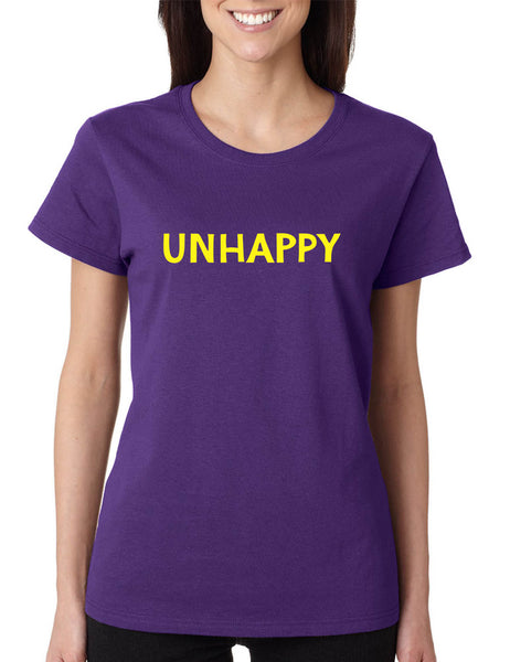 Women's T Shirt Unhappy Trendy Sarcastic Shirt Funny Gift
