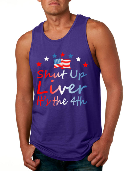 Men's Tank Top Shut Up Liver It's The 4th Of July USA Drinking Party