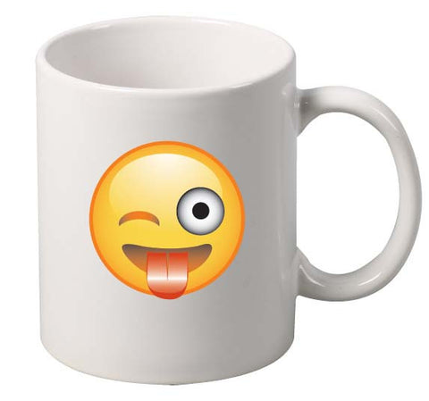 Playful wink Emoji Emoticon Mug - ALLNTRENDSHOP