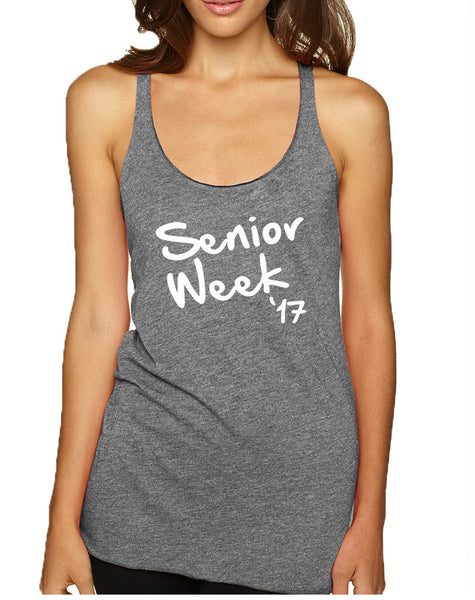 Women's Tank Top Senior Week 17 White Class Of 2017 Party