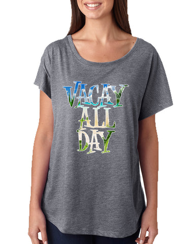 Women's Dolman Shirt Vacay All Day Vacation Beach Shirt