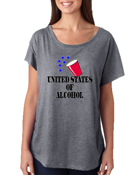 Women's Dolman United States Of Alcohol 4th Of July Top