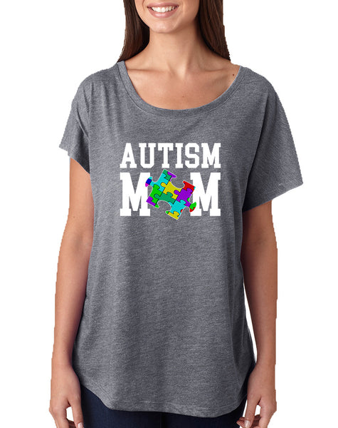 Women's Dolman Shirt Autism Mom Autistic Awareness Top