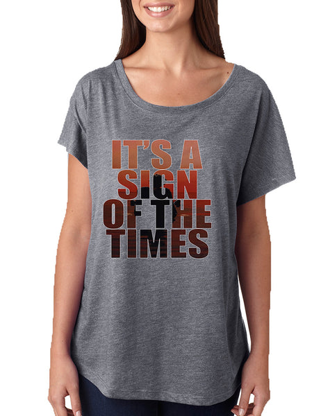 Women's Dolman It's A Sign Of The Times Styles Popular Song