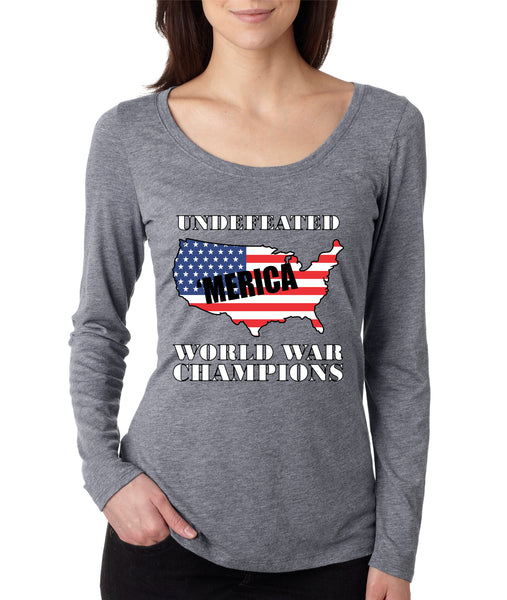 Women's Shirt Undefeated World War Champions 4th Of July