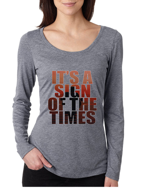 Women's Shirt It's A Sign Of The Times Styles Shirt Popular Top