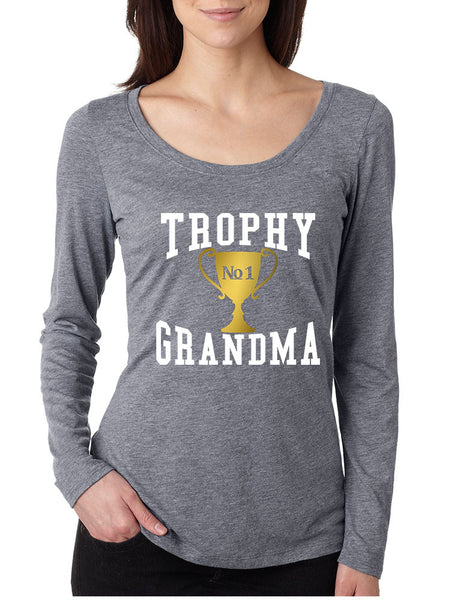 Women's Shirt Trophy Grandma Cool Xmas Gift Family Love Top - ALLNTRENDSHOP - 1