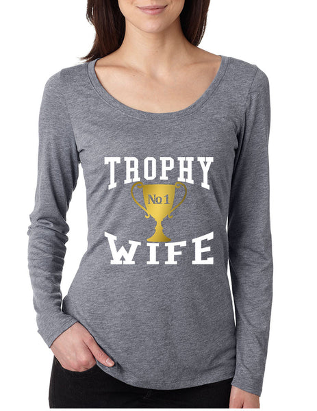 Women's Shirt Trophy Wife Cool Xmas Love Family Holiday Gift - ALLNTRENDSHOP - 5
