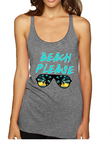 Women's Tank Top Beach Please Summer Vacation Beachwear