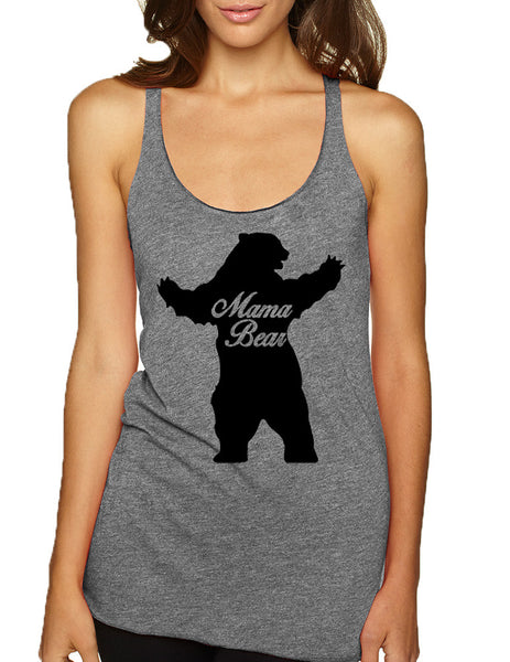 Women's Tank Top Mama Bear Family Top Mother Holiday Gift - ALLNTRENDSHOP - 3