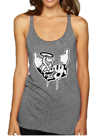 Women's Tank Top Stay Fresh Fingers Up Cool Cute Top