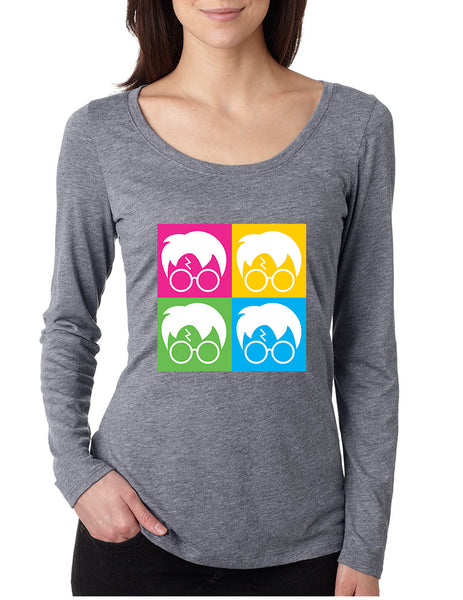 Women's Shirt 4 Faces Harry Glasses Scar Popular Cool T Shirt - ALLNTRENDSHOP - 3