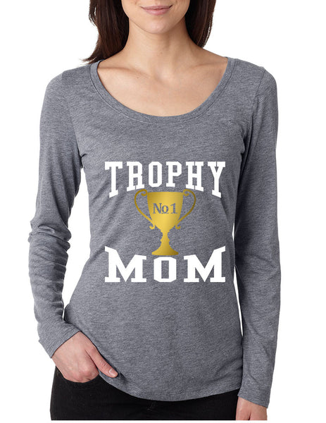 Women's Shirt Trophy Mom Cool Family Gift Love Mother's Day Top - ALLNTRENDSHOP - 4