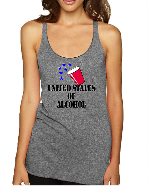 Women's Tank Top United States Of Alcohol 4th Of July