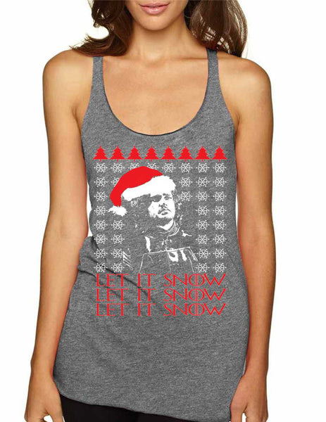 Women's Tank Top Let It Snow Ugly Christmas Sweater Cool Gift