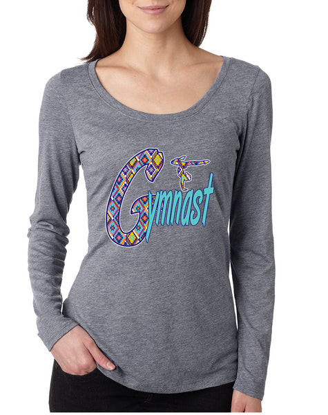 Women's Shirt Gymnast Aztec Love Gymnastic Top Sport Gym