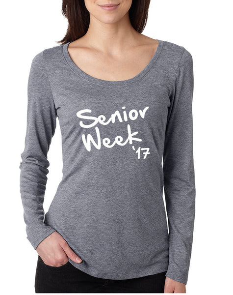 Women's Shirt Senior Week 17 White Class Of 2017 Party