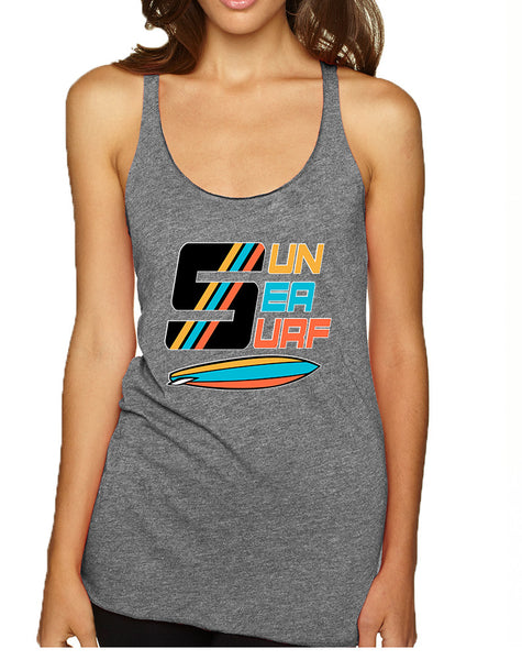 Women's Tank Top Sun Sea Surf Lover Summer Beachwear Top