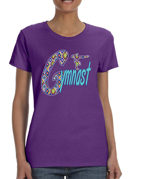Women's T Shirt Gymnast Aztec Love Gymnastic Top Sport Gym
