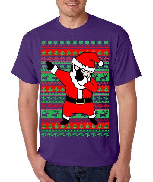 Men's T Shirt Dabbing Santa Ugly Christmas Cool Xmas Tee - ALLNTRENDSHOP - 5