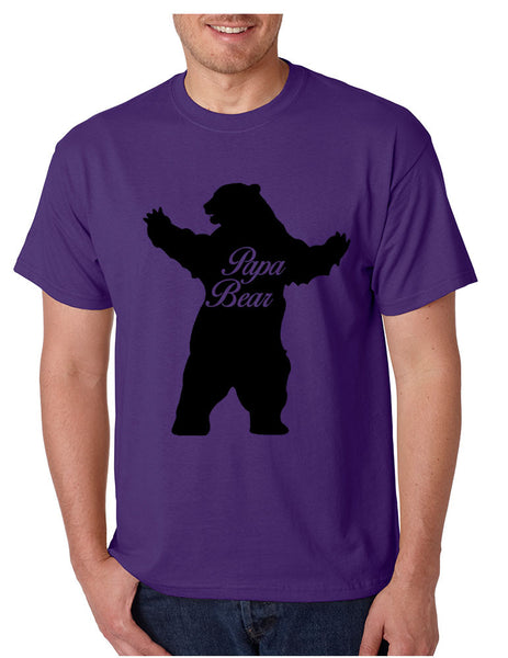 Men's T Shirt Papa Bear Family Shirt For Dad Xmas Cute Gift - ALLNTRENDSHOP - 6