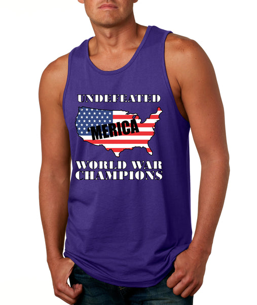 Men's Tank Top Undefeated World War Champions 4th Of July