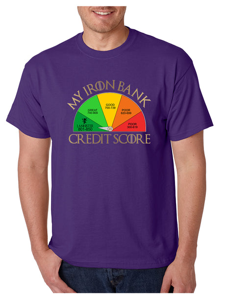 Men's T Shirt My Iron Bank Credit Score Lannister Tee