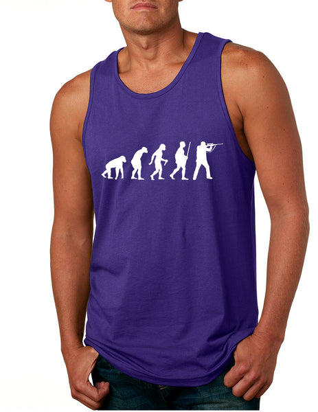 Men's Tank Top Hunting Evolution Funny Hunting Top