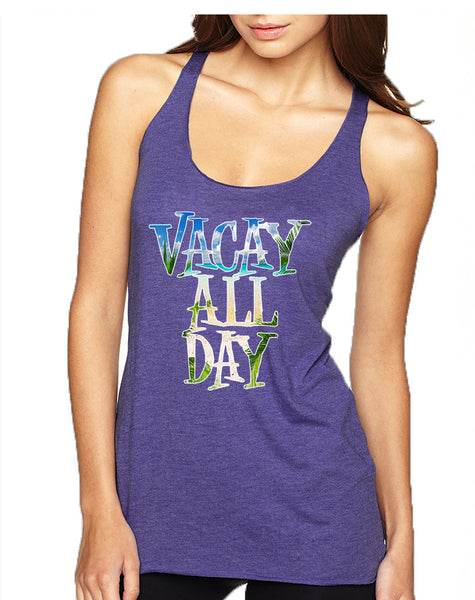 Women's Tank Top Vacay All Day Vacation Summer Beach Top