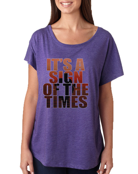 Women's Dolman It's A Sign Of The Times Styles Popular Song