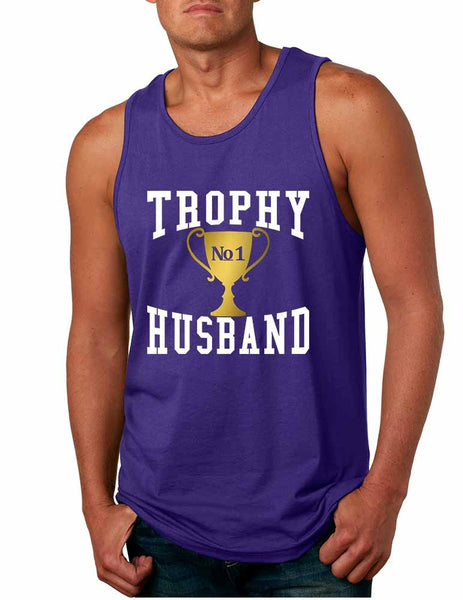 Men's Tank Top Trophy Husband Cool Xmas Love Family Gift Top - ALLNTRENDSHOP - 4
