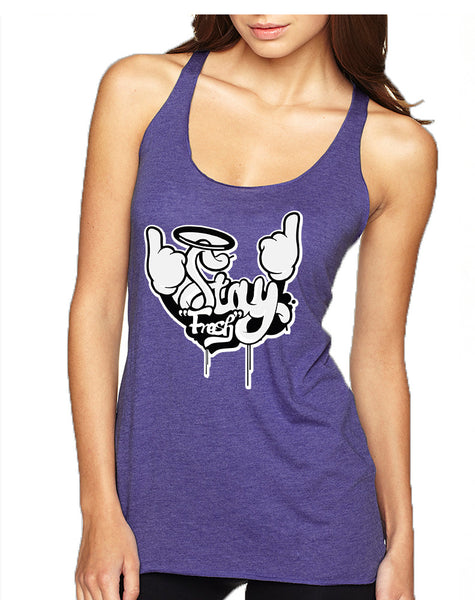 Women's Tank Top Stay Fresh Fingers Up Cool Cute Top