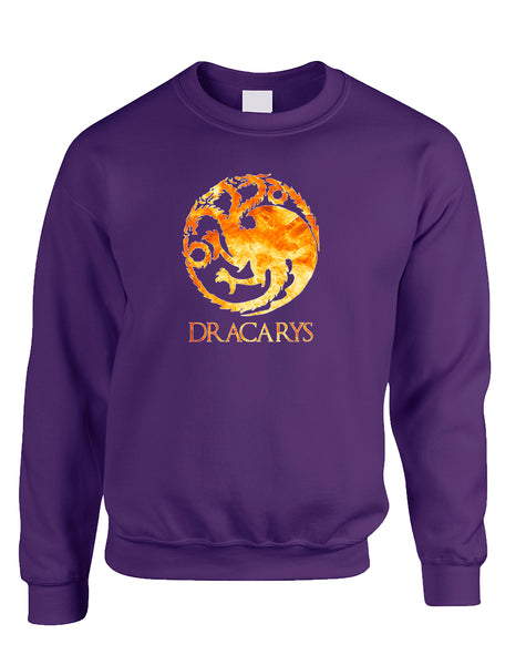 Adult Sweatshirt Dracarys Popular Trendy Top