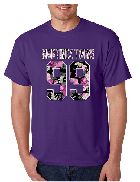 Men's T Shirt Martinez Twins 99 Flower Print Cool Trendy TShirt