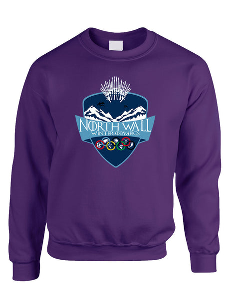 Adult Sweatshirt North Wall Winter Olympics Popular Cool