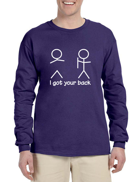 Men's Long Sleeve I Got Your Back Cool Sarcasm Shirt