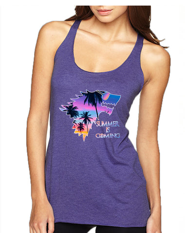 Women's Tank Top Summer Is Coming Love Summer Fun Hot Top
