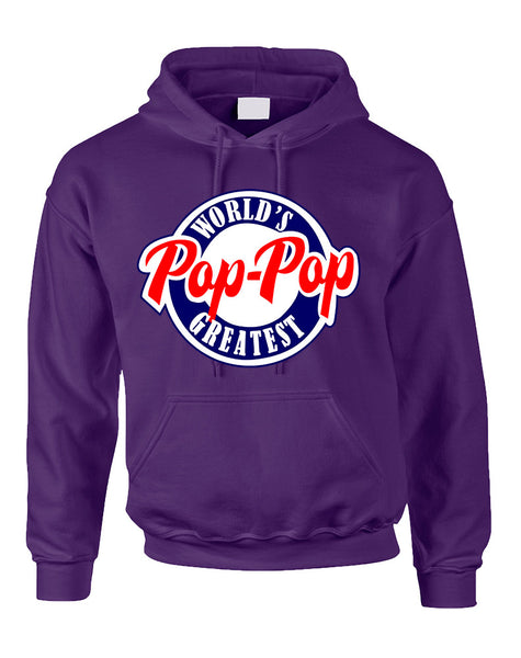 Men's Hoodie World's Greatest Pop Pop Love Family Top