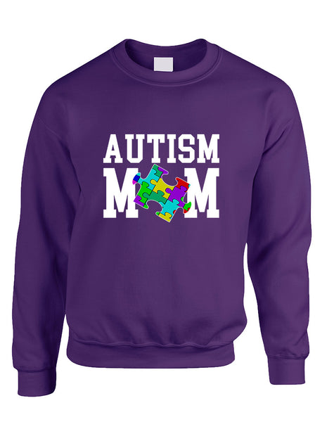 Adult Sweatshirt Autism Mom Autistic Awareness Top