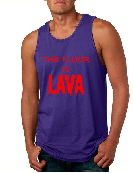 Men's Tank Top The Floor Is Lava Game Red Hot Popular Funny Top