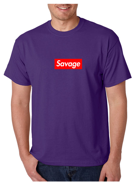 Men's T Shirt Savage Red Box Cool Popular Tshirt