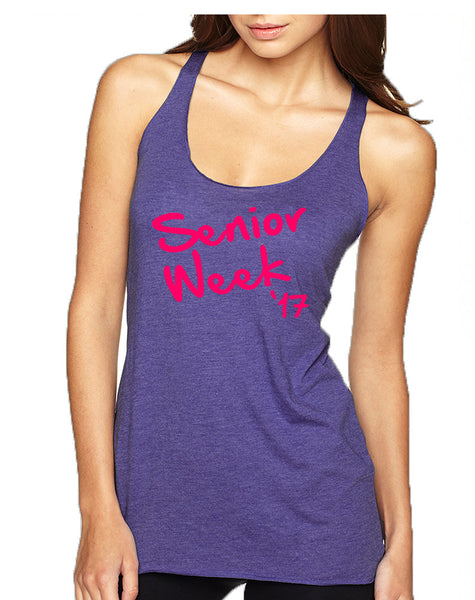 Women's Tank Top Senior Week 17 Pink Class Of 2017 Top