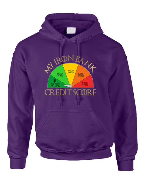 Adult Hoodie My Iron Bank Credit Score Lannister Cool Top