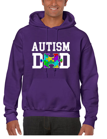 Men's Hoodie Autism Dad Proud Autistic Awareness Top